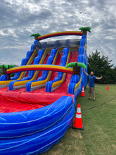 Load image into Gallery viewer, 22 FT Tall 3 Lane Race Slide  - $510 Overnight Rental.
