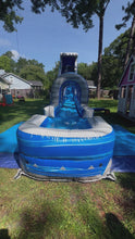 Load and play video in Gallery viewer, 25 FT Tall Wave Rider Slide - $585 Overnight Rental.
