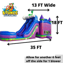 Load image into Gallery viewer, MERMAID DUAL Bounce House - $370 Overnight Rental.
