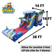 Load image into Gallery viewer, SHARK Bounce House -$385 Overnight Rental.
