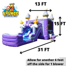 Load image into Gallery viewer, Thunder Bounce House - $370 Overnight Rental.
