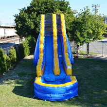 Load image into Gallery viewer, 19 FT MELTING ARCTIC SLIDE Rental Rates Wet $355 or Dry slide with Ball Pit  $355 Bounce House Rentals Wilmington NC 
