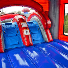 Load image into Gallery viewer, Hero Bounce House - $370 Overnight Rental.
