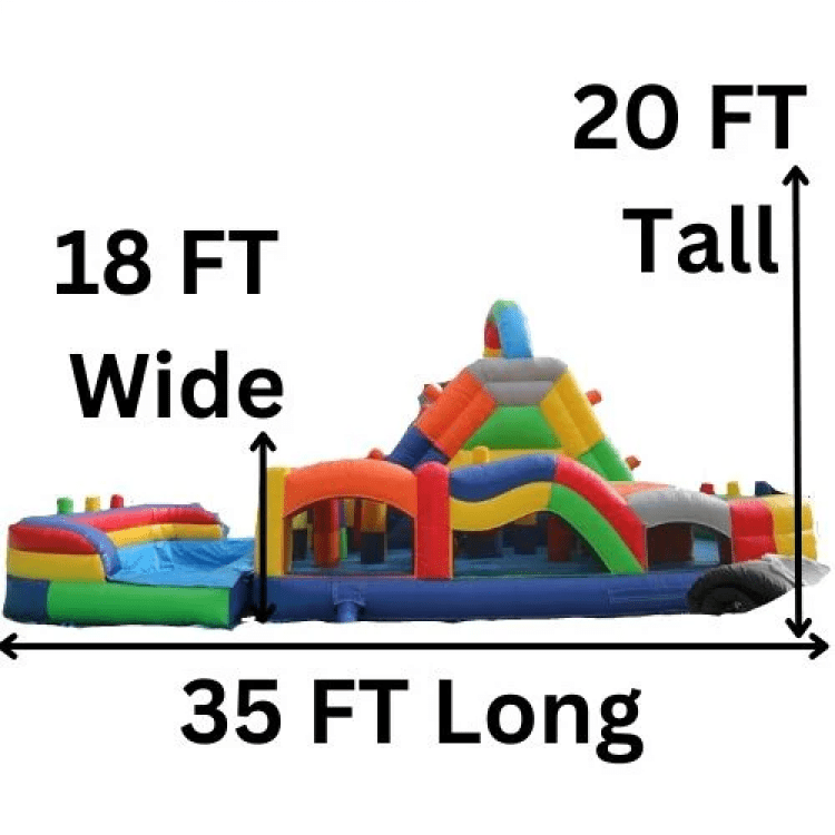 20 Ft Tall Blocks Course with removable pool - $500 Overnigh