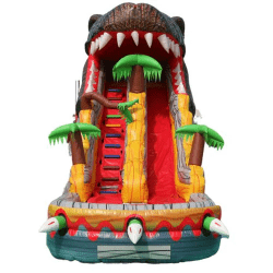 Dino203 1732038678 Dino Head 22 FT Tall Slide - $415 Overnight Rental