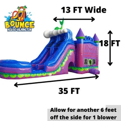 Mermaid Dual Bounce House - $385 Overnight Rental