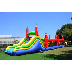 Rainbow20Titan202 1731983478 60 FT RAINBOW TITAN OBSTACLE Course - $500 Overnight Rental