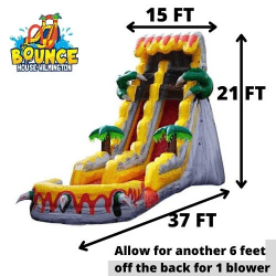 T-REX 21 FT SLIDE (Wet) - $415 Overnight Rental