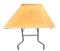 Table203 1732136386 72" Rectangle Wood Banquet Table - $10 Overnight Rental