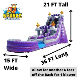 Thunder 21 FT SLIDE (Wet) - $415 Overnight Rental