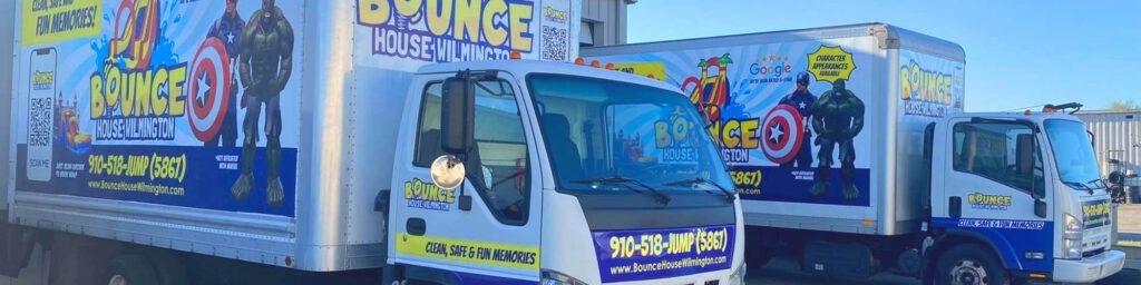 bounce house rentals wilmington nc delivery area banner Delivery Area