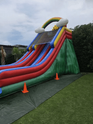 rain203 1733424419 22' Rainbow Rush Dual Lane Slide (Wet)-$460 Overnight Rental