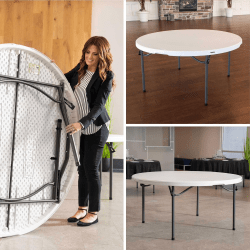 lifetime20round204 1763661608 5' Round Table - $15 Overnight Rental