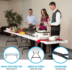 lifetime20table208204 1763650010 8' Rectangle Banquet Table - $10 Overnight Rental